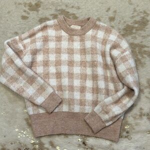 GORGEOUS Plaid Checkered Sezane Sweater Size M